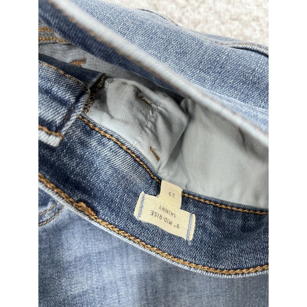 Madewell Jeans Womens 29 9" Mid-Rise Skinny Blue Medium Wash - Picture 8 of 10